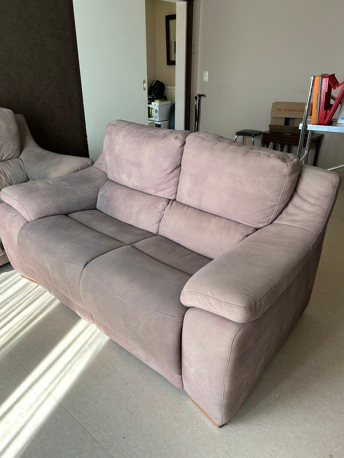 Te koop: elektrisch salon – driezit + tweezit, Huis en Inrichting, Zetels | Zetels en Chaises Longues, Gebruikt, Driepersoons