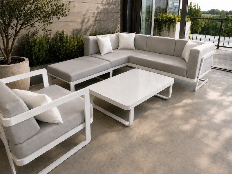 Luxe loungeset nu eenmalig extra korting grijze of zwarte, Tuin en Terras, Tuinmeubel-accessoires, Ophalen of Verzenden