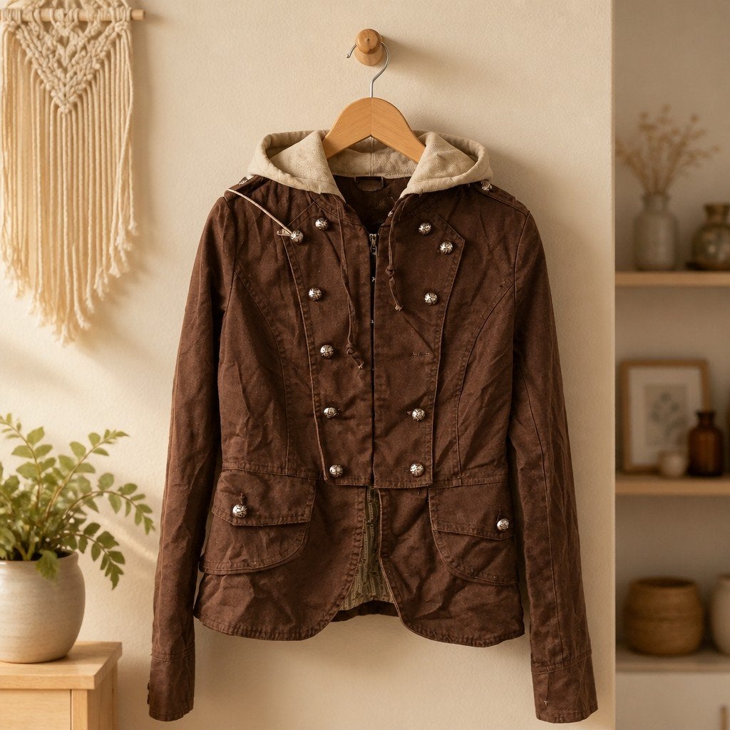 veste de style militaire à capuche grise, Neuf, Taille 38/40 (M), Enlèvement ou Envoi, Ice dior