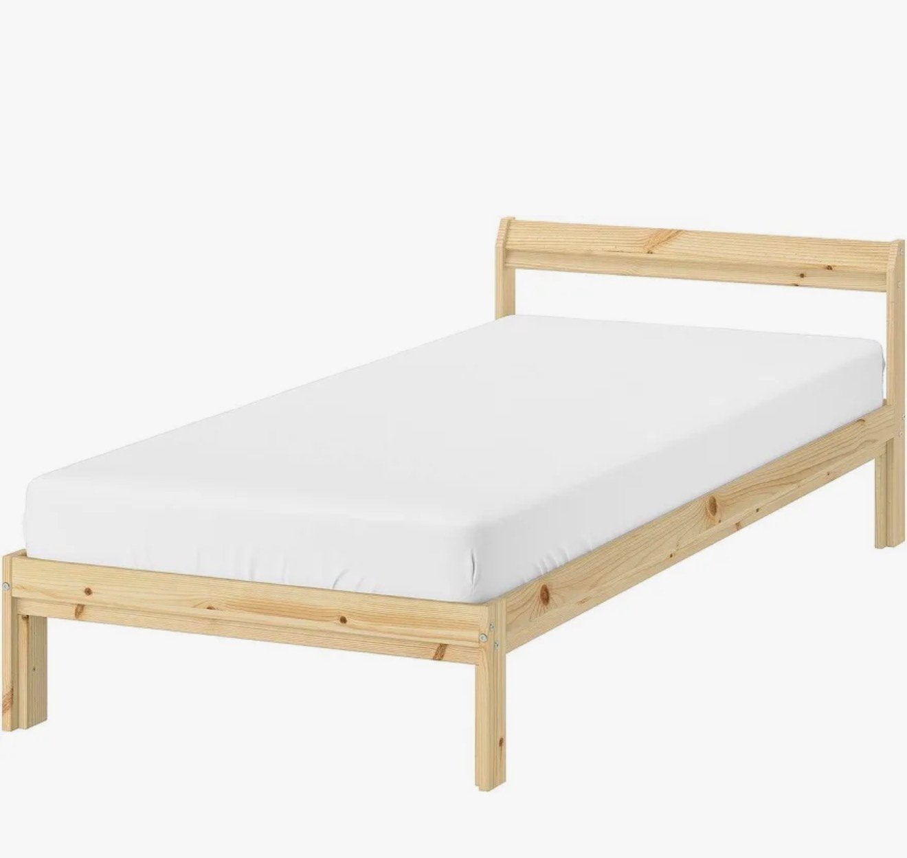 IKEA NEIDEN bedframe – massief grenen – 90x200 cm 2stuks, Huis en Inrichting, Slaapkamer | Bedden, Ophalen, Zo goed als nieuw