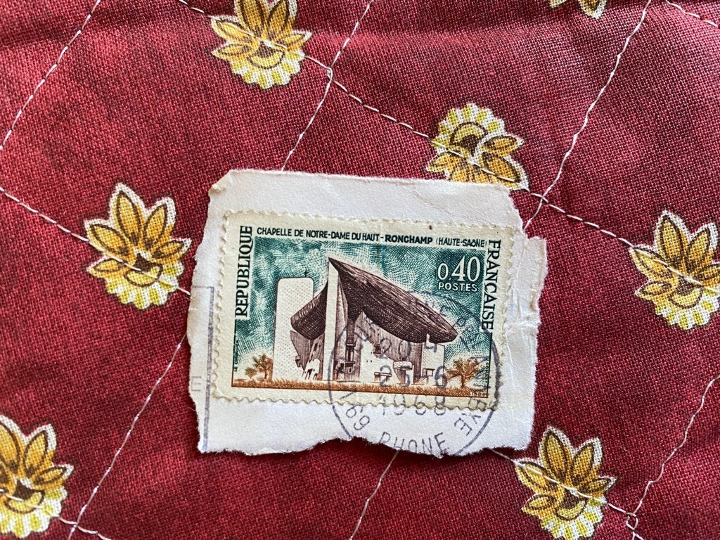 Timbre France 1965 Y&T  1435A Chapelle Haut Romchamp, Envoi, Affranchi