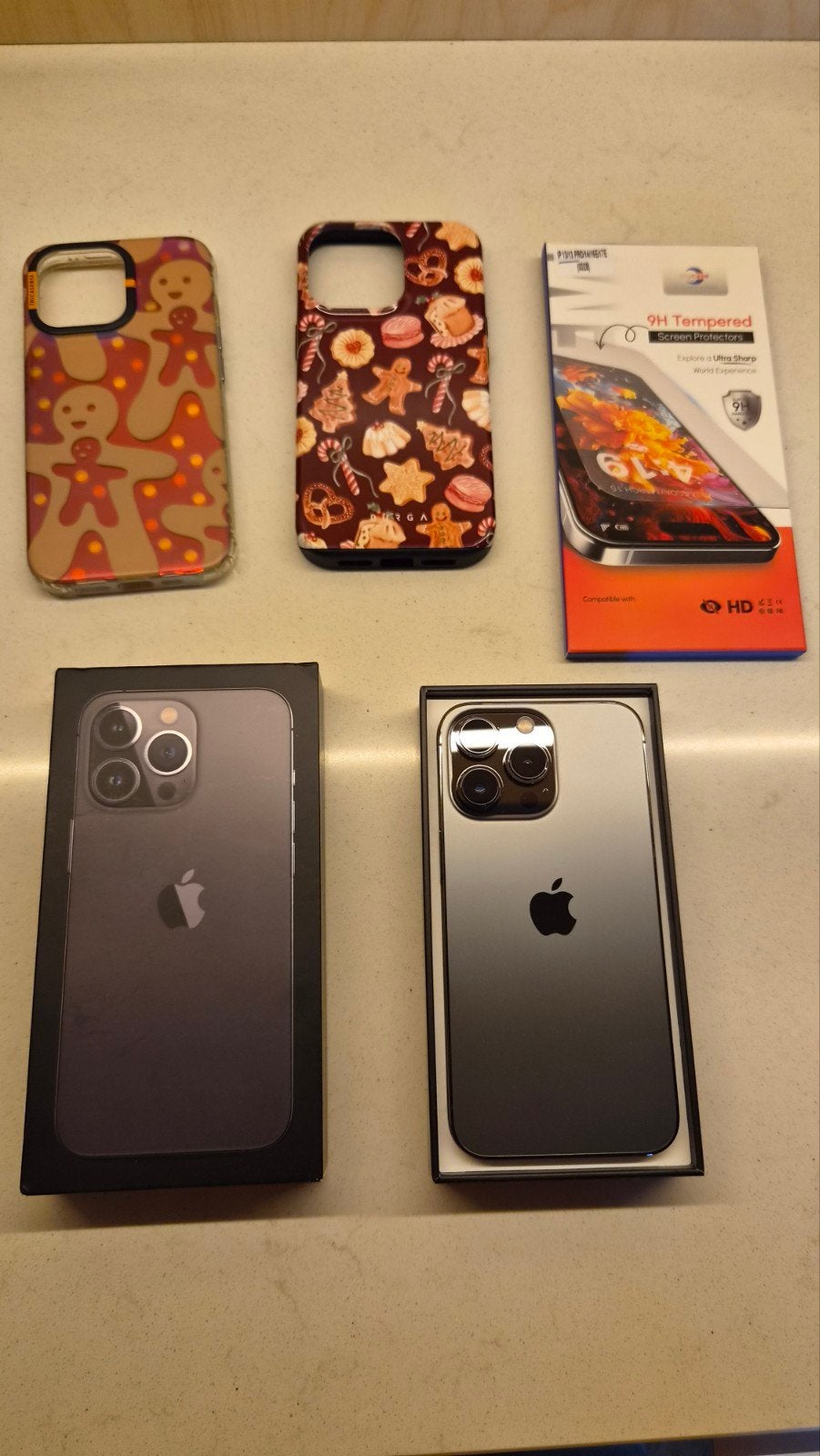 Iphone 13 Pro, graphite, 512GB + screenprotector + 2 cases, Telecommunicatie, Ophalen, 512 GB, Zo goed als nieuw, IPhone 13 Pro