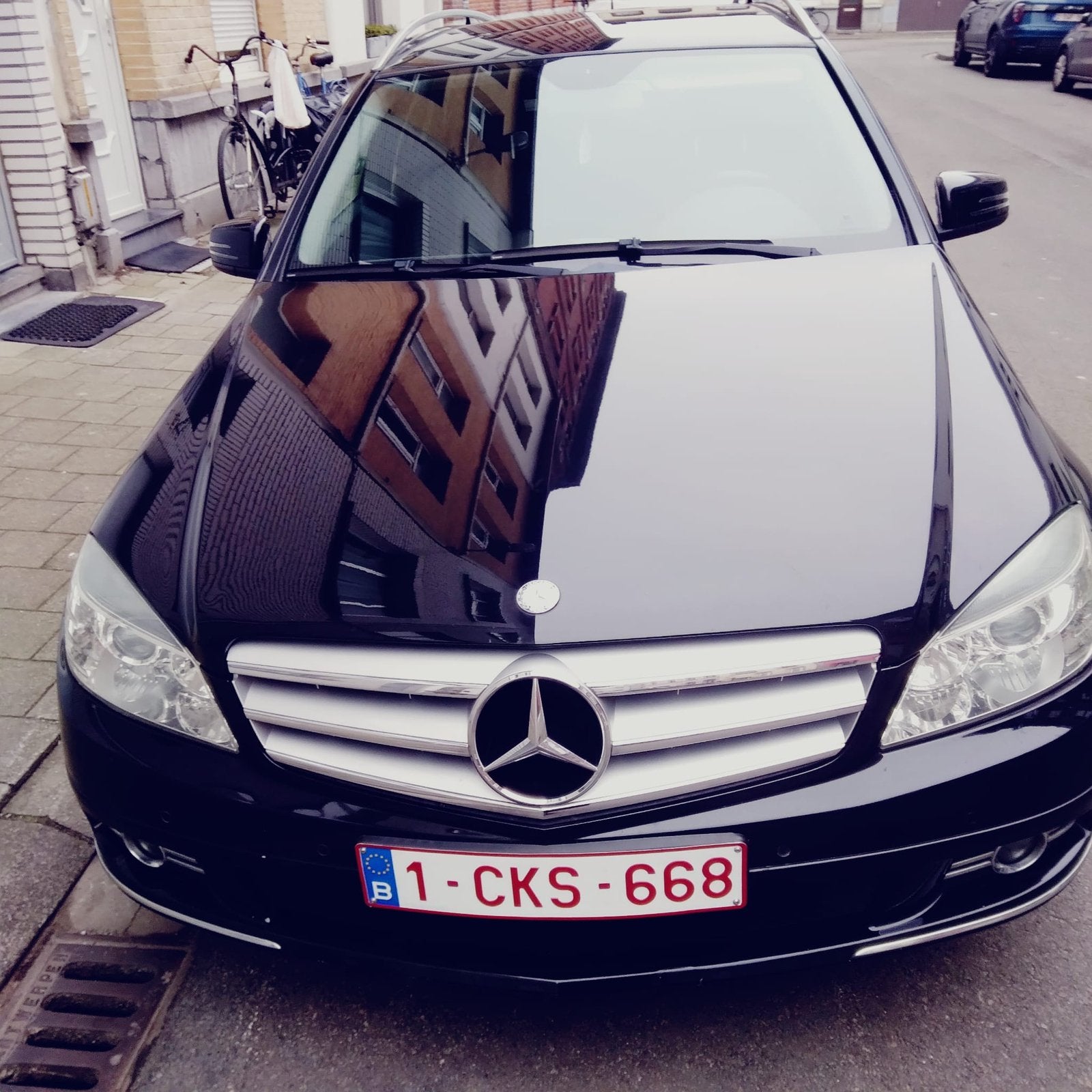 Mercedes c-klasse c200 station 2009, Auto's, Euro 5, Zwart, Handgeschakeld, 5 deurs