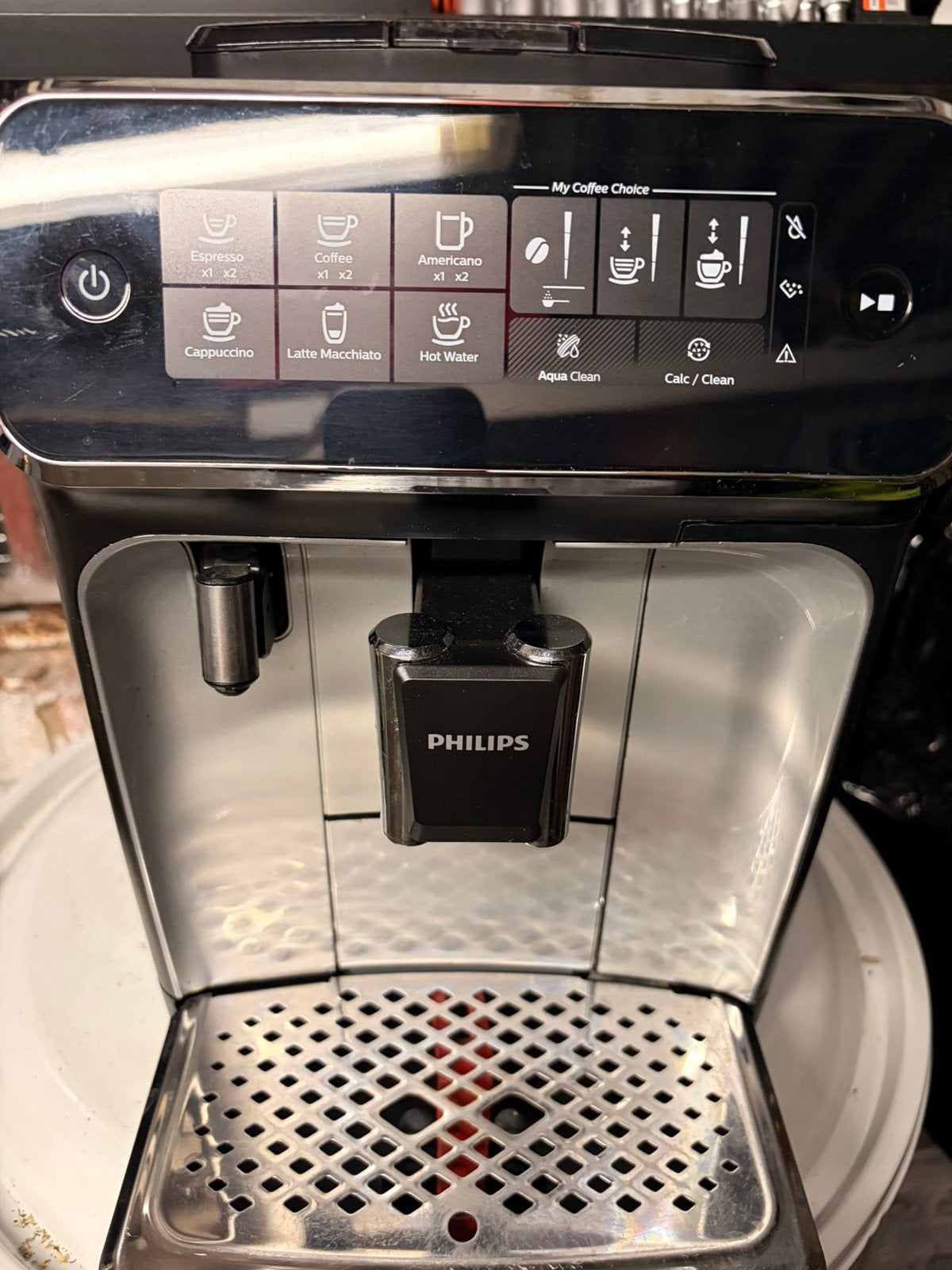 Philips latte go om te ontkalken met 2 keramische potten, Ophalen, Gebruikt