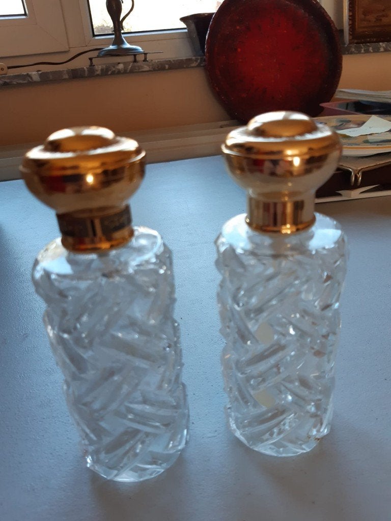 Lot : 2 anciens vaporisateurs marque Step - cristal, Ophalen of Verzenden