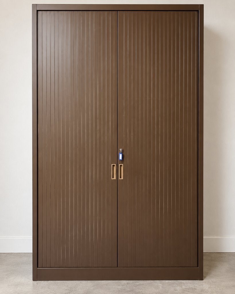 Roldeurkast - Archiefkast, Huis en Inrichting, Ophalen, Gebruikt, 100 tot 150 cm, Metaal