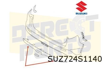 Suzuki Vitara (3/15-10/18) achterbumperspoiler (skidplate) (, Autos : Pièces & Accessoires, Neuf, Arrière, -, -