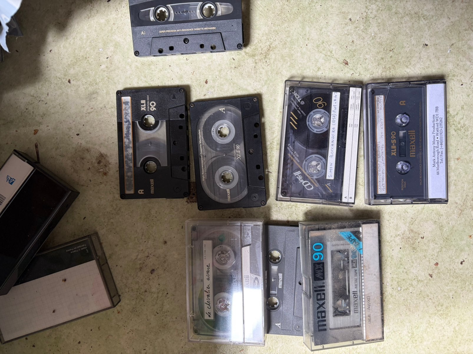 Lot cassettes Maxell, TDK, BASF etc, Enlèvement