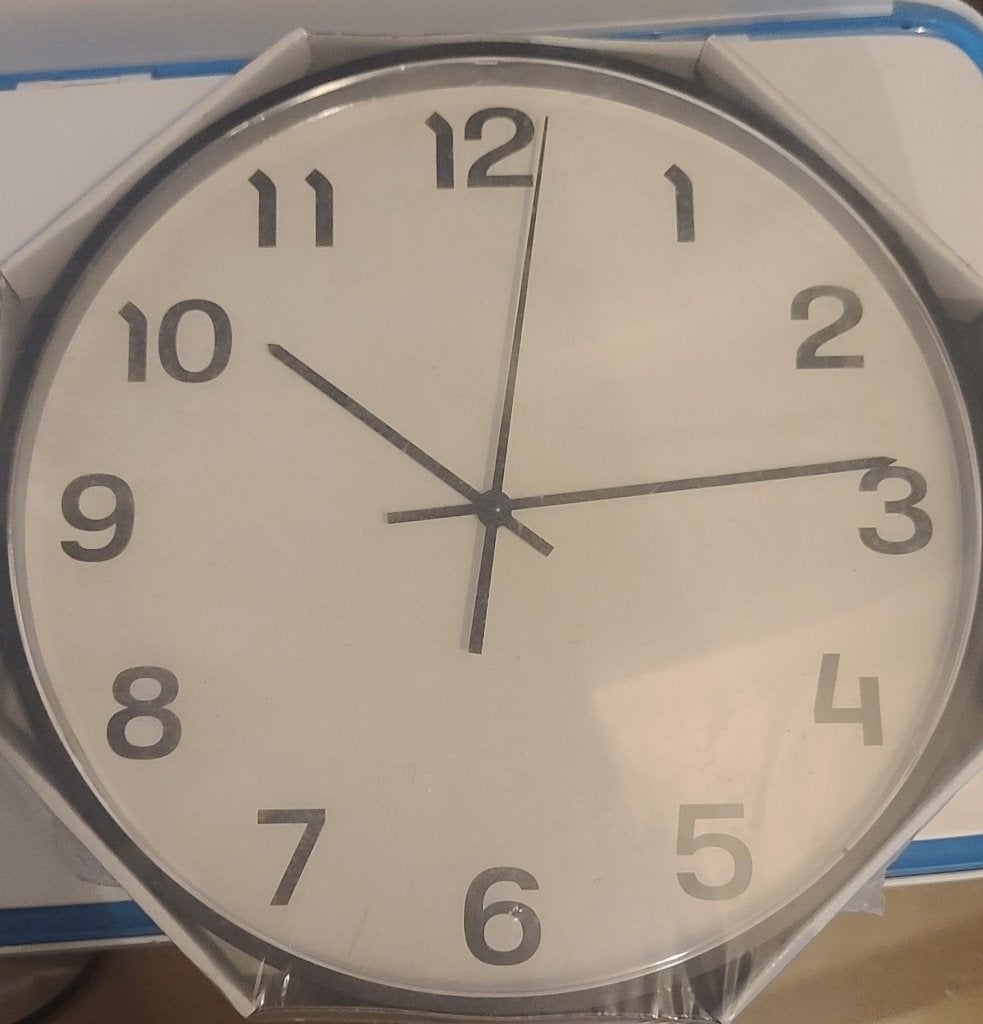 Ikea klok, zwartte omranding, Maison & Meubles, Accessoires pour la Maison | Horloges, Enlèvement, Neuf, Analogique, Horloge murale