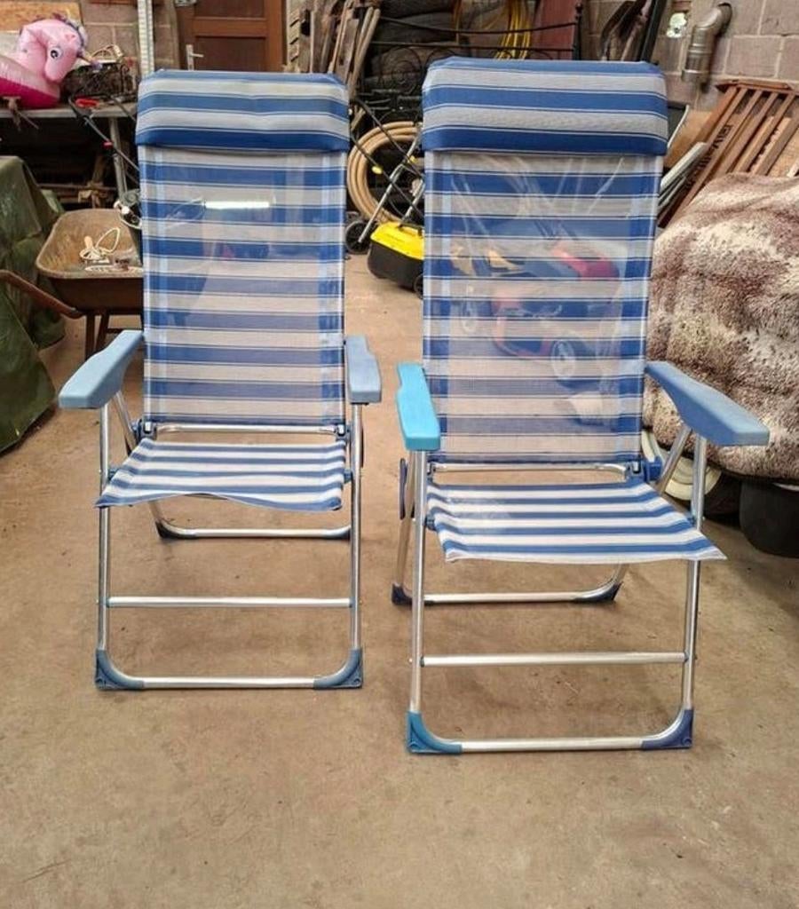 2 chaises de jardin pliantes, Enlèvement ou Envoi