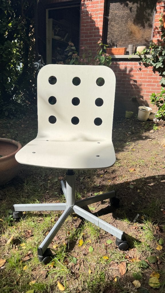 Bureaustoel Ikea, Maison & Meubles, Enlèvement, Comme neuf, Blanc, Chaise de bureau