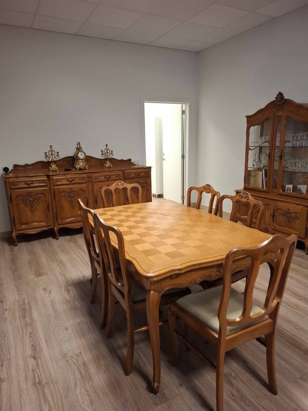 complete eetkamer, Ophalen, Gebruikt, Louis xv, 4 tot 6 stoelen