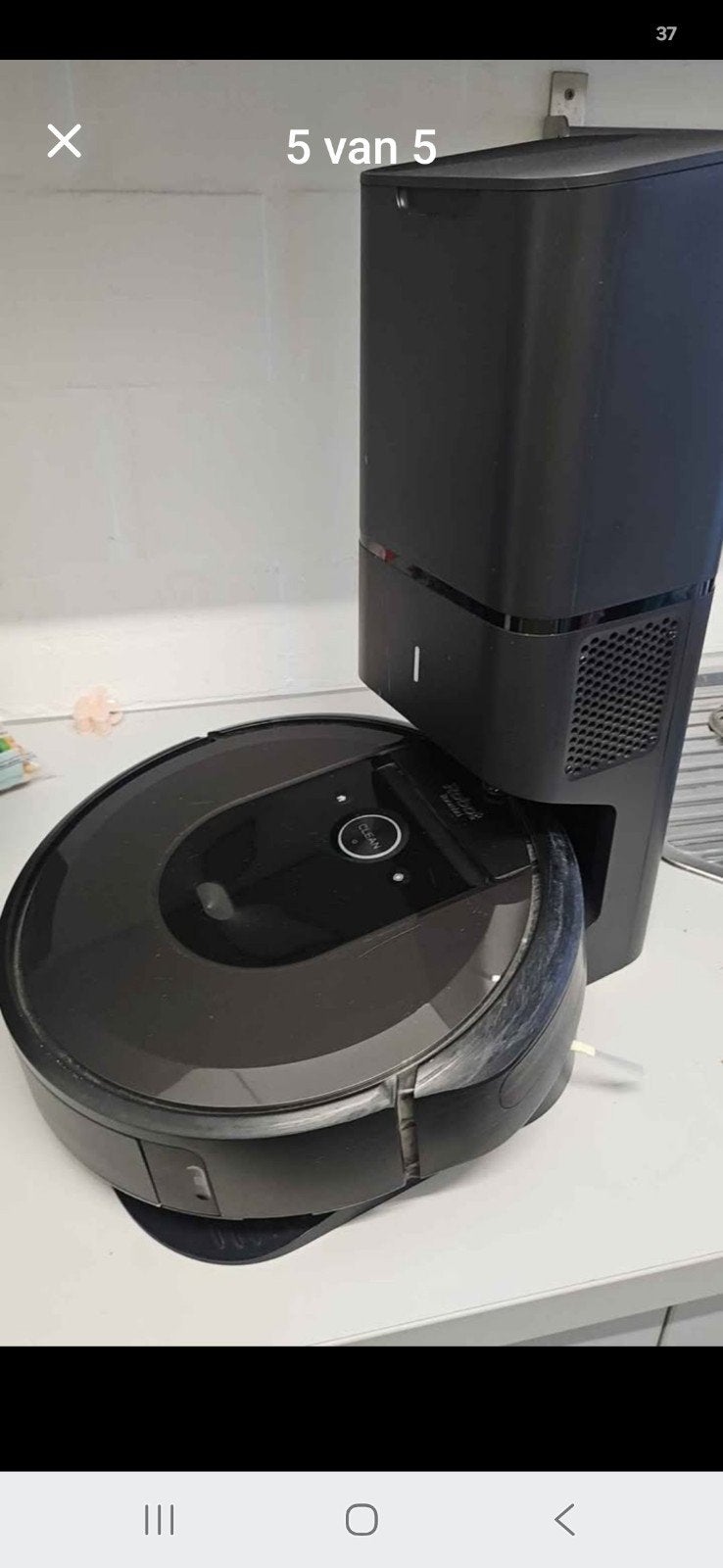 roomba robotstofzuiger.in topstaat met station., Ophalen, Gebruikt, IRobot, Dweilfunctie