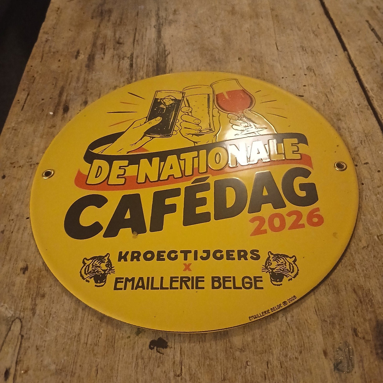 emaille borden cafés. ruil, verkoop,...., Verzamelen, Ophalen of Verzenden, Nieuw, Reclamebord