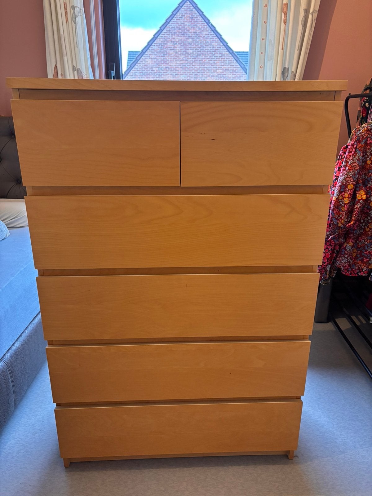 Ikea ladekast malm 6 lades, Ophalen, Gebruikt