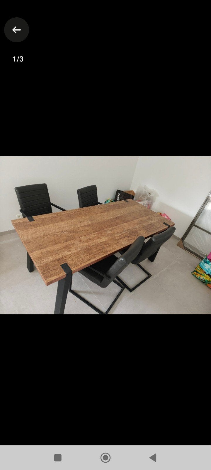 eettafel 6 stoelen, Enlèvement