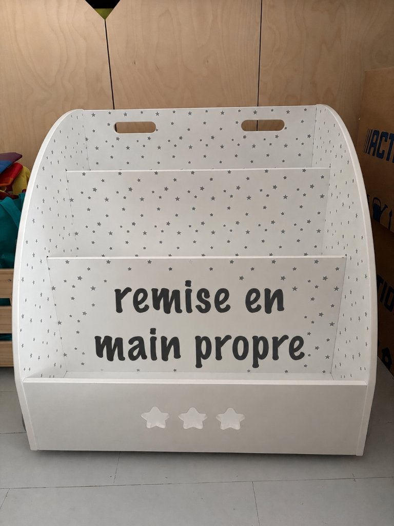 Bibliothèque enfant vertbaudet roulettes étoiles grises, Enfants & Bébés, Autres marques, Enlèvement, Utilisé, Autres types
