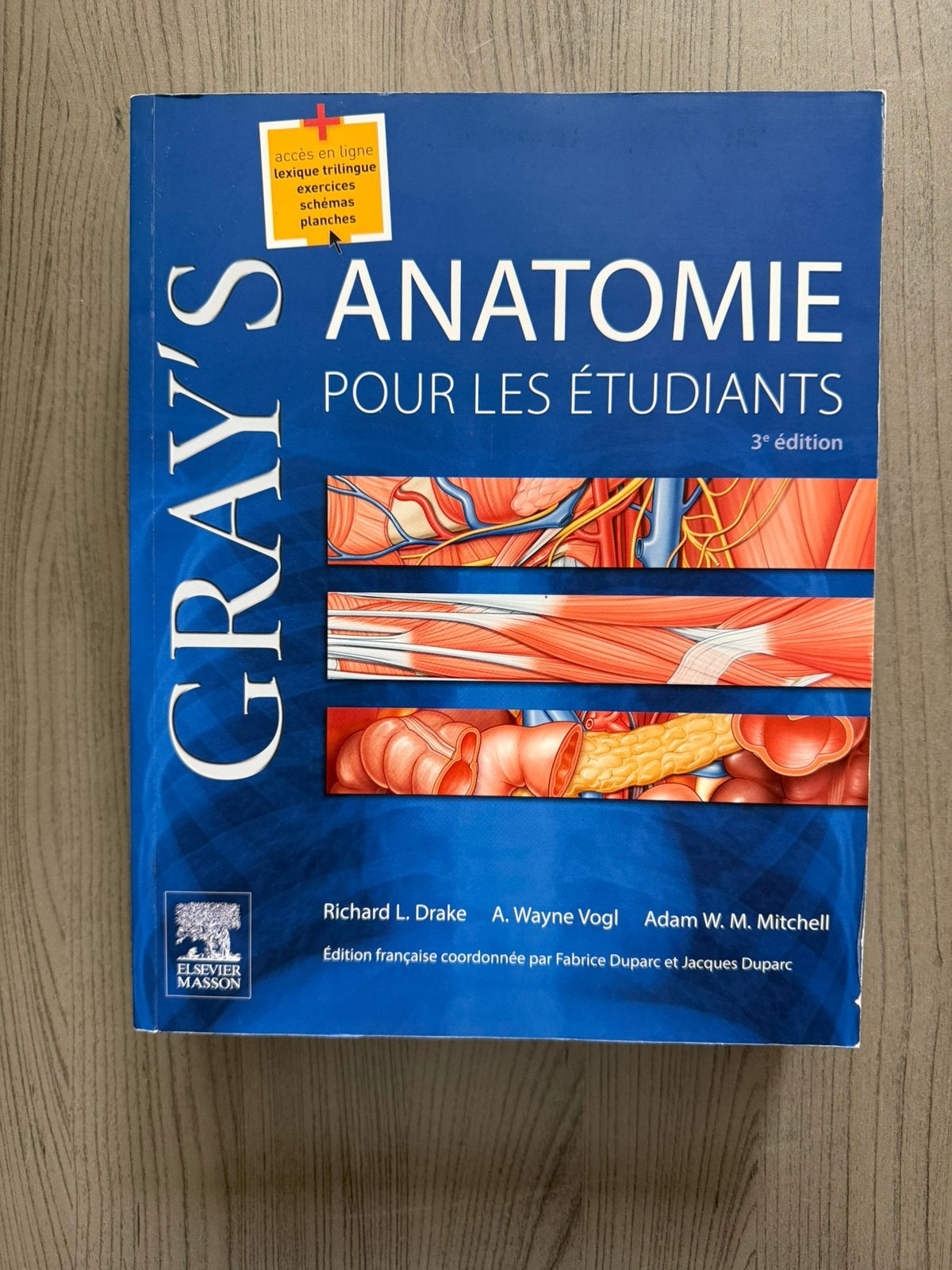 Livre anatomie (gray’s anatomie) 3e edition, Livres, Enlèvement, Comme neuf