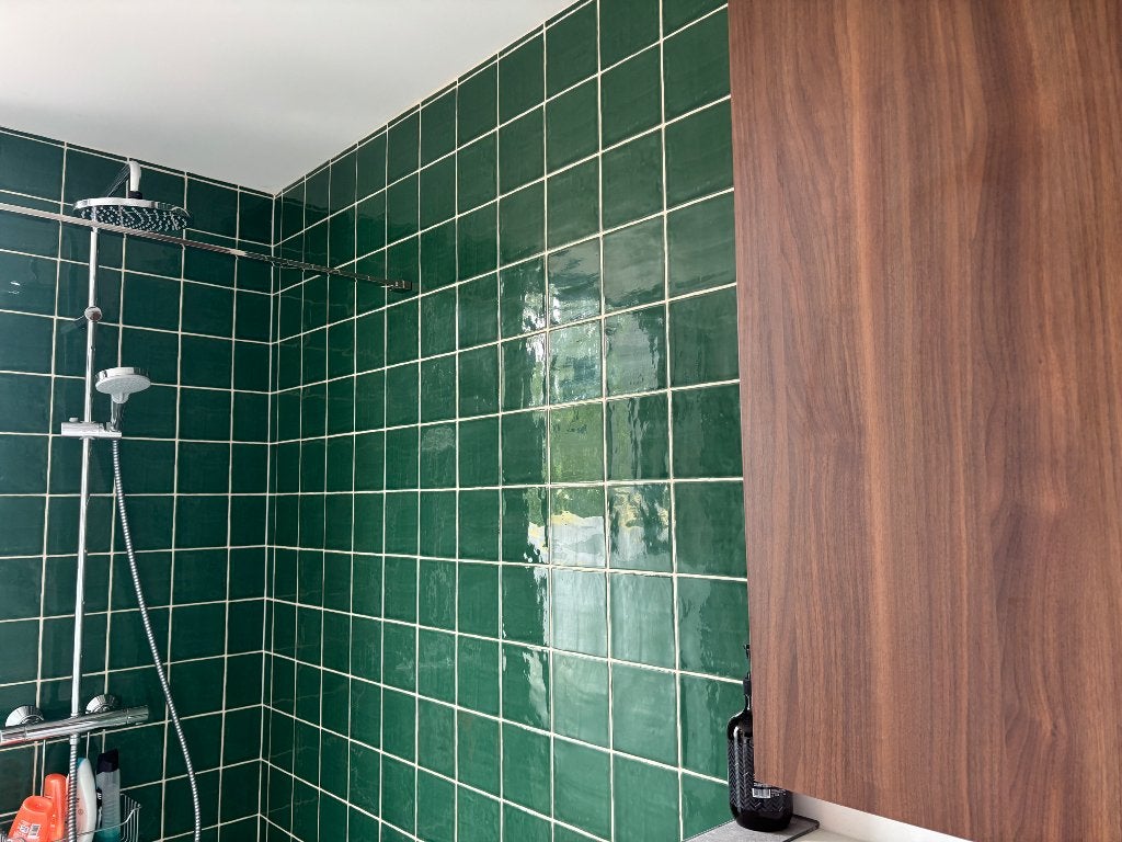 Donkergroene wandtegels 13x13cm, Doe-het-zelf en Bouw, Tegels, Nieuw, Wandtegels, Keramiek, Minder dan 20 cm, Minder dan 20 cm