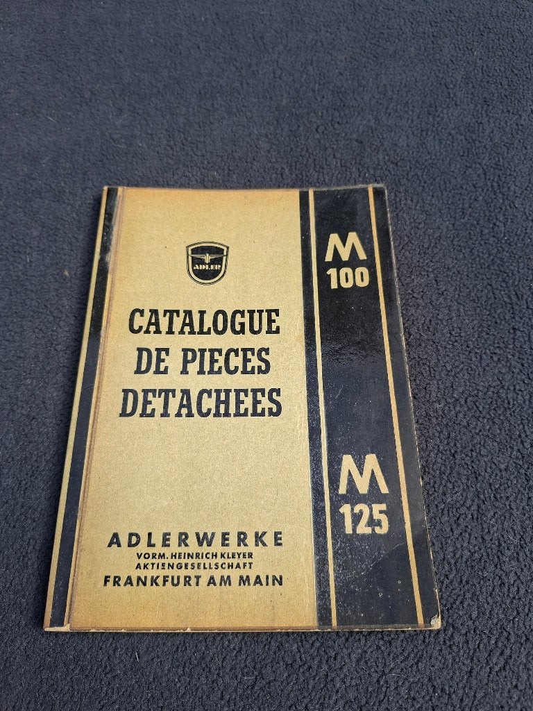 ADLER M 100 M125 onderdelencatalogus, Ophalen of Verzenden, Gebruikt