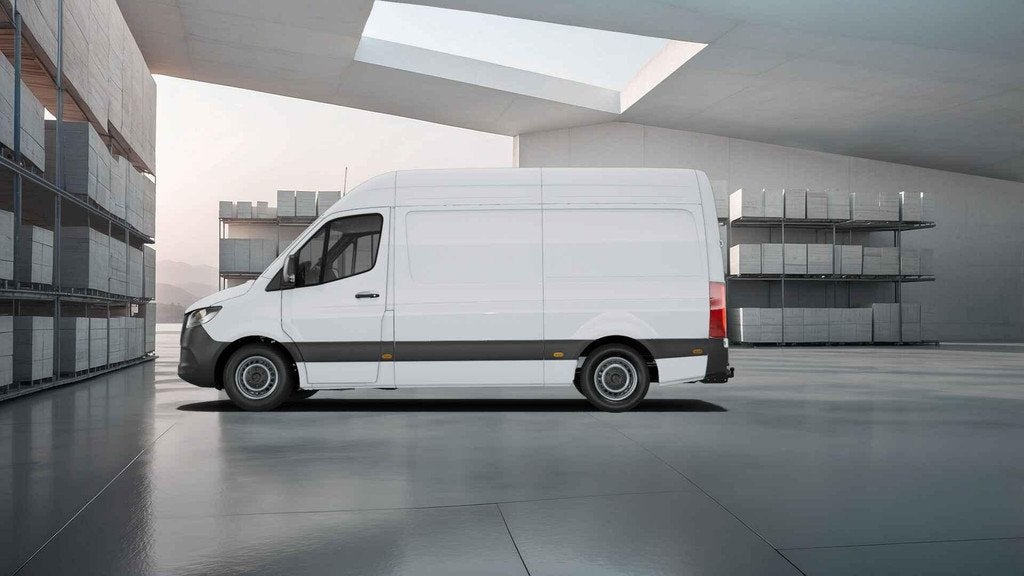 Mercedes-Benz Sprinter 317 CDI GB L2 RWD 3.5T PRO Dodehoekas, Auto's, 4 deurs, 4 cilinders, 2000 kg, Wit