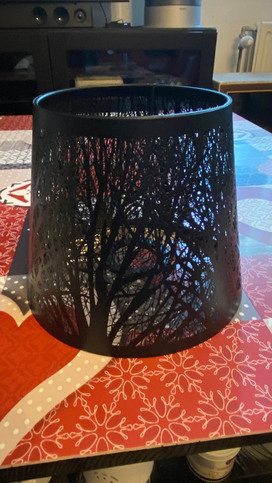 Abat-jour pour lampe arbres forêt métallique, Maison & Meubles, Enlèvement, Neuf