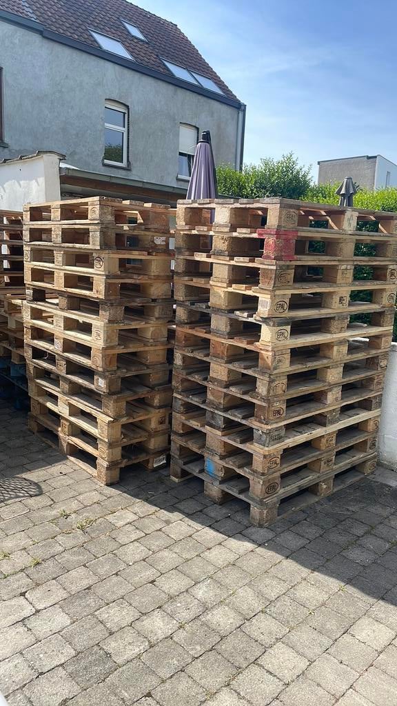 Euro palet 24 stuks, Doe-het-zelf en Bouw, Hout en Planken, Ophalen, Zo goed als nieuw