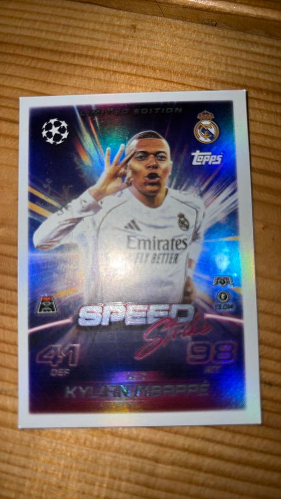 Mbappe card match attax, Ophalen, Zo goed als nieuw, Plaatje
