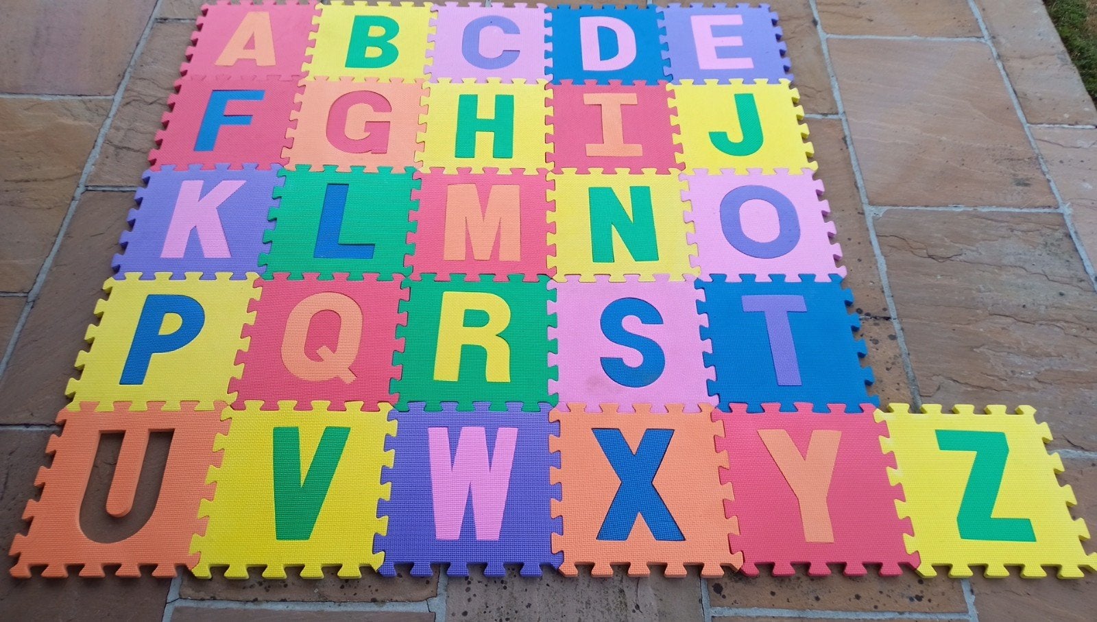 Puzzeltegels met letters, Kinderen en Baby's, Ophalen, Gebruikt