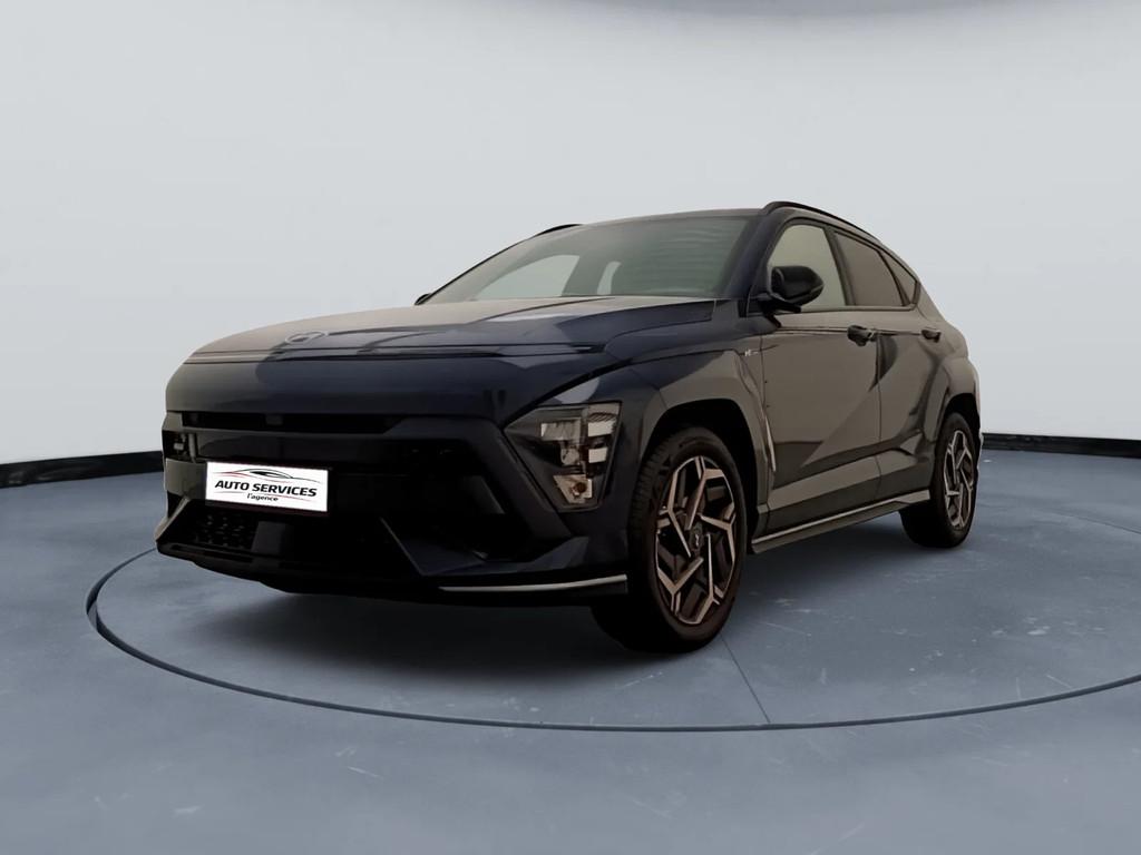 Hyundai KONA 1.6 T-GDi Feel N-Line - Garantie Constructeur, Auto's, Stof, Gebruikt, 1885 kg, Blauw