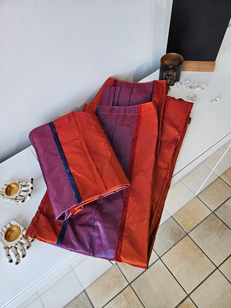 Paire de deux rideaux comme neufs, Maison & Meubles, Enlèvement, Comme neuf, Rideau