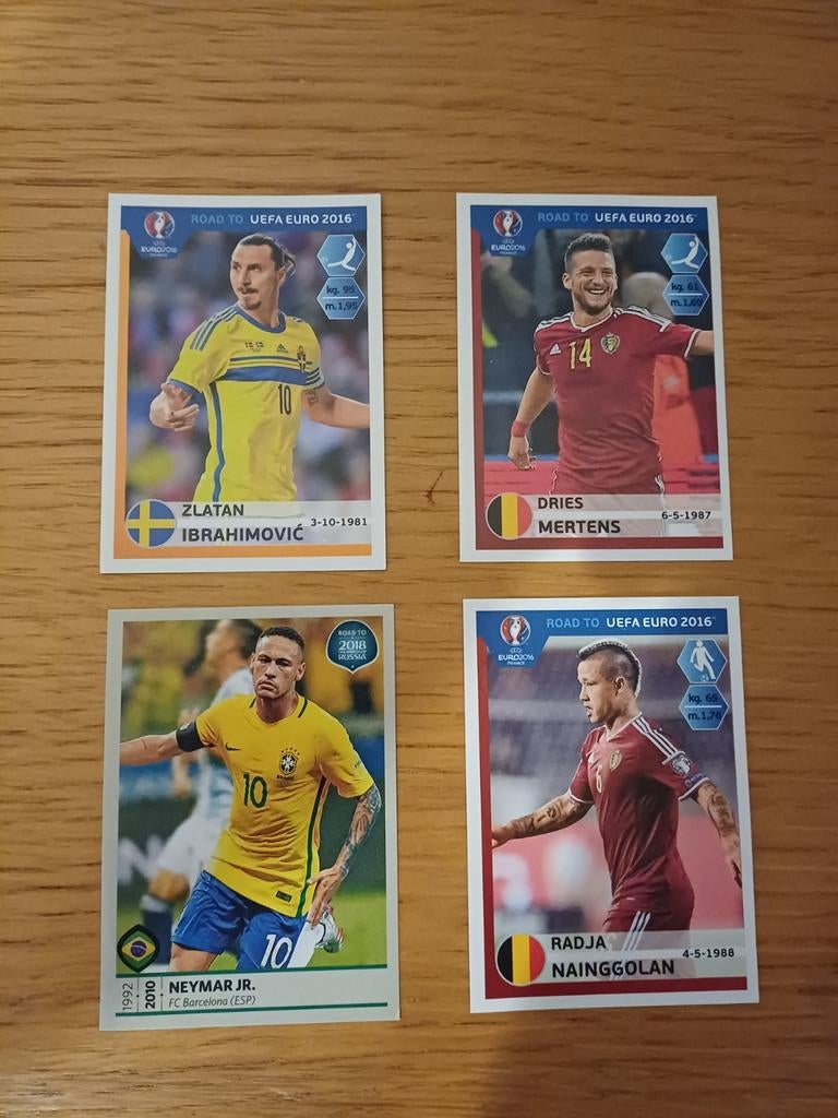 Panini Road to Euro 2016 + Road to Russia 2018 stickers, Enlèvement ou Envoi