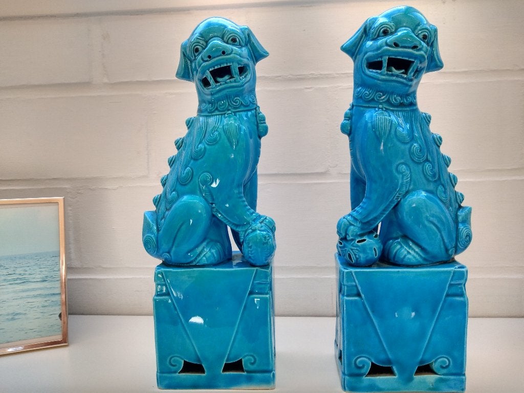 FU-hondjes, Blauw, Ophalen of Verzenden, Zo goed als nieuw, Japandi