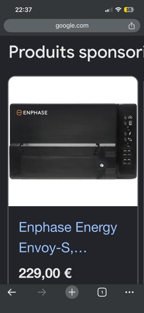 Passerelle enphase, Enlèvement ou Envoi, Comme neuf