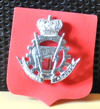 badge de béret corps logistique armée belge officier, Collections, Enlèvement ou Envoi, Armée de terre, Emblème ou Badge