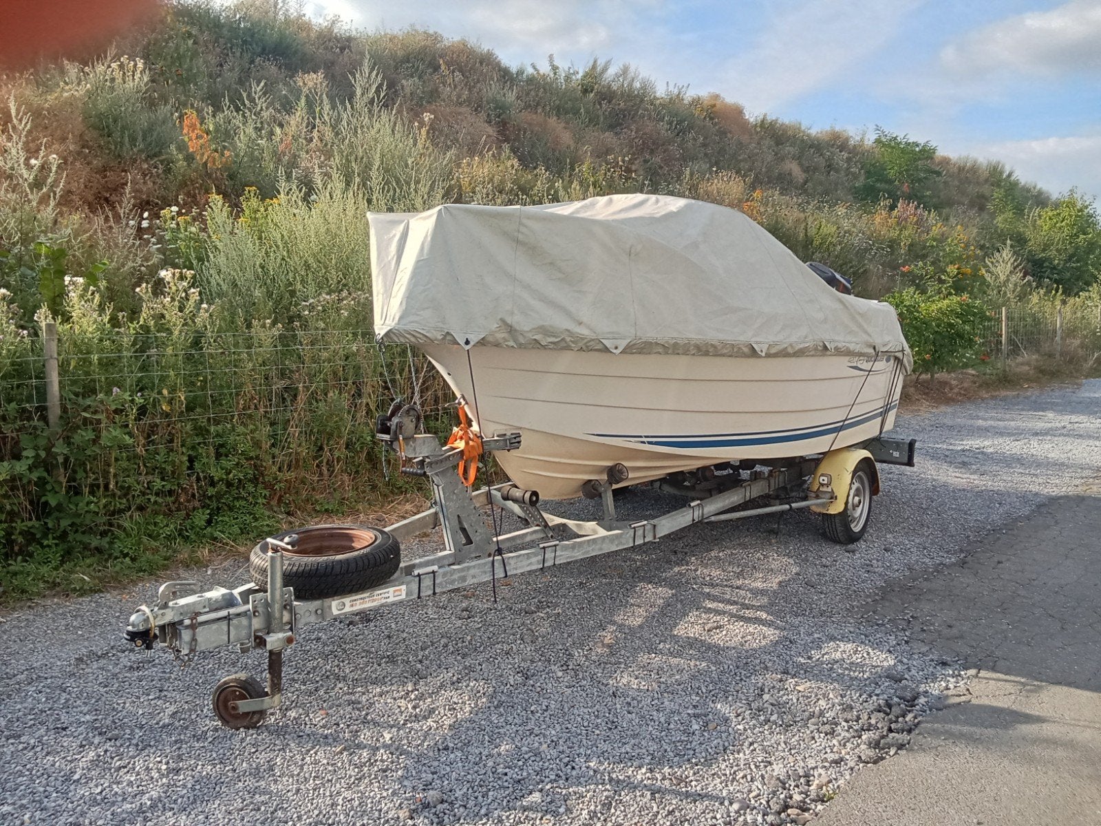 Remorque pour un bateau/barque entre 4m30 et 4m50, Watersport en Boten, Speedboten, Ophalen