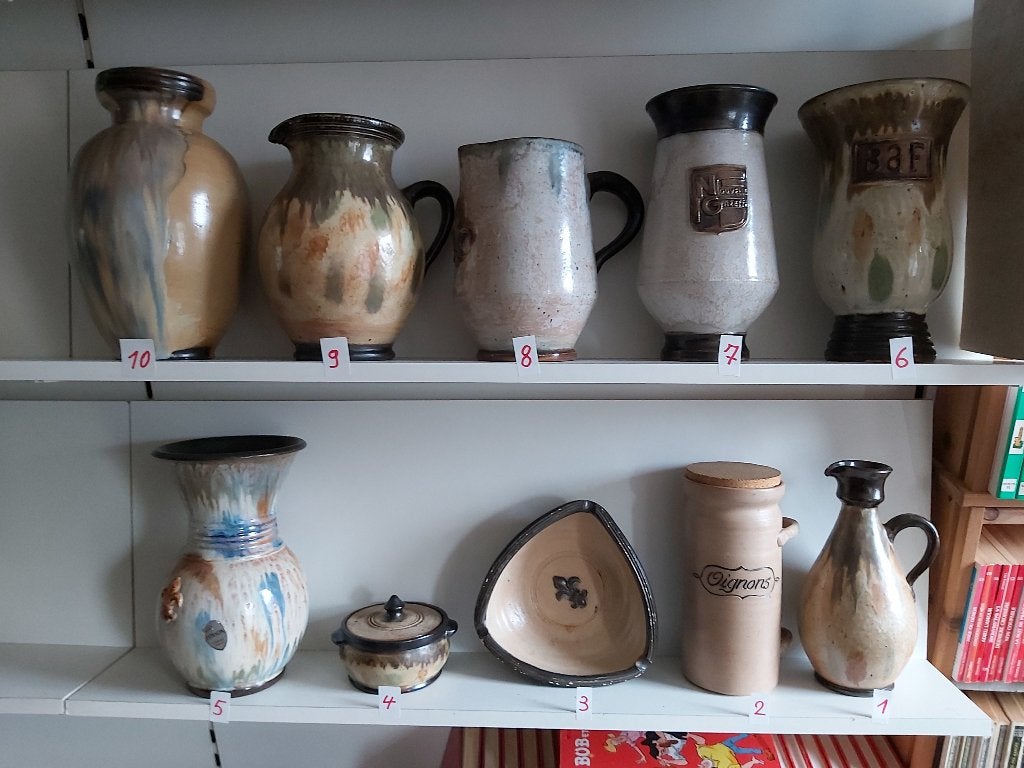 vases en grès de Bouffioulx, Signé Losson,, Enlèvement ou Envoi