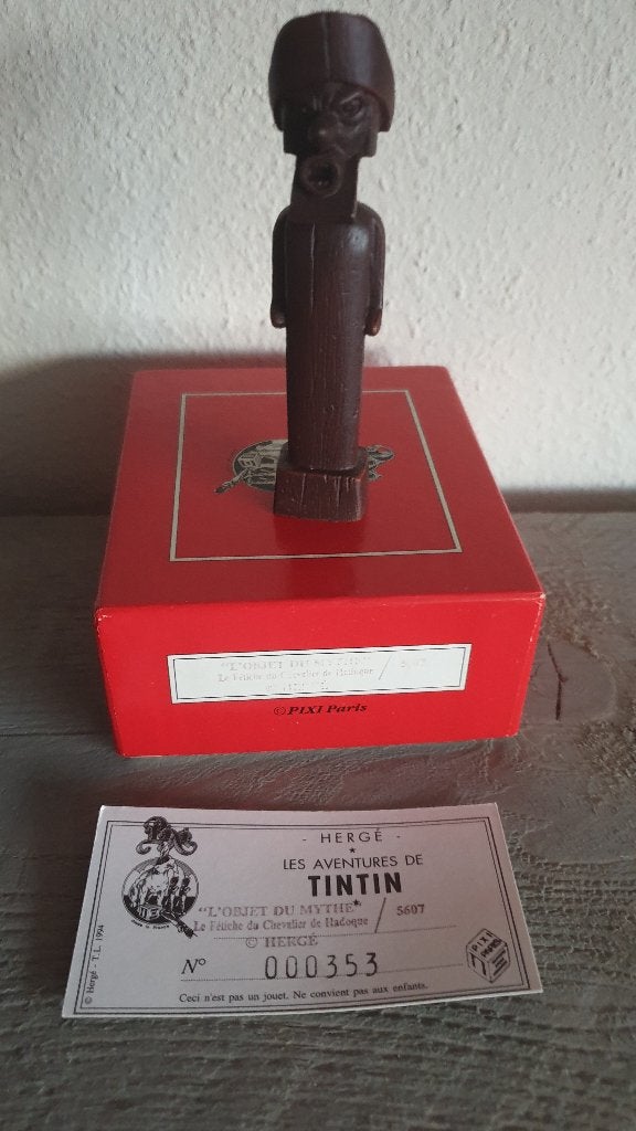 Tintin Pixi Objet du mythe Fetiche Chevalier Hadoque Leblon, Collections, Envoi, Tintin, Comme neuf, Statue ou Figurine