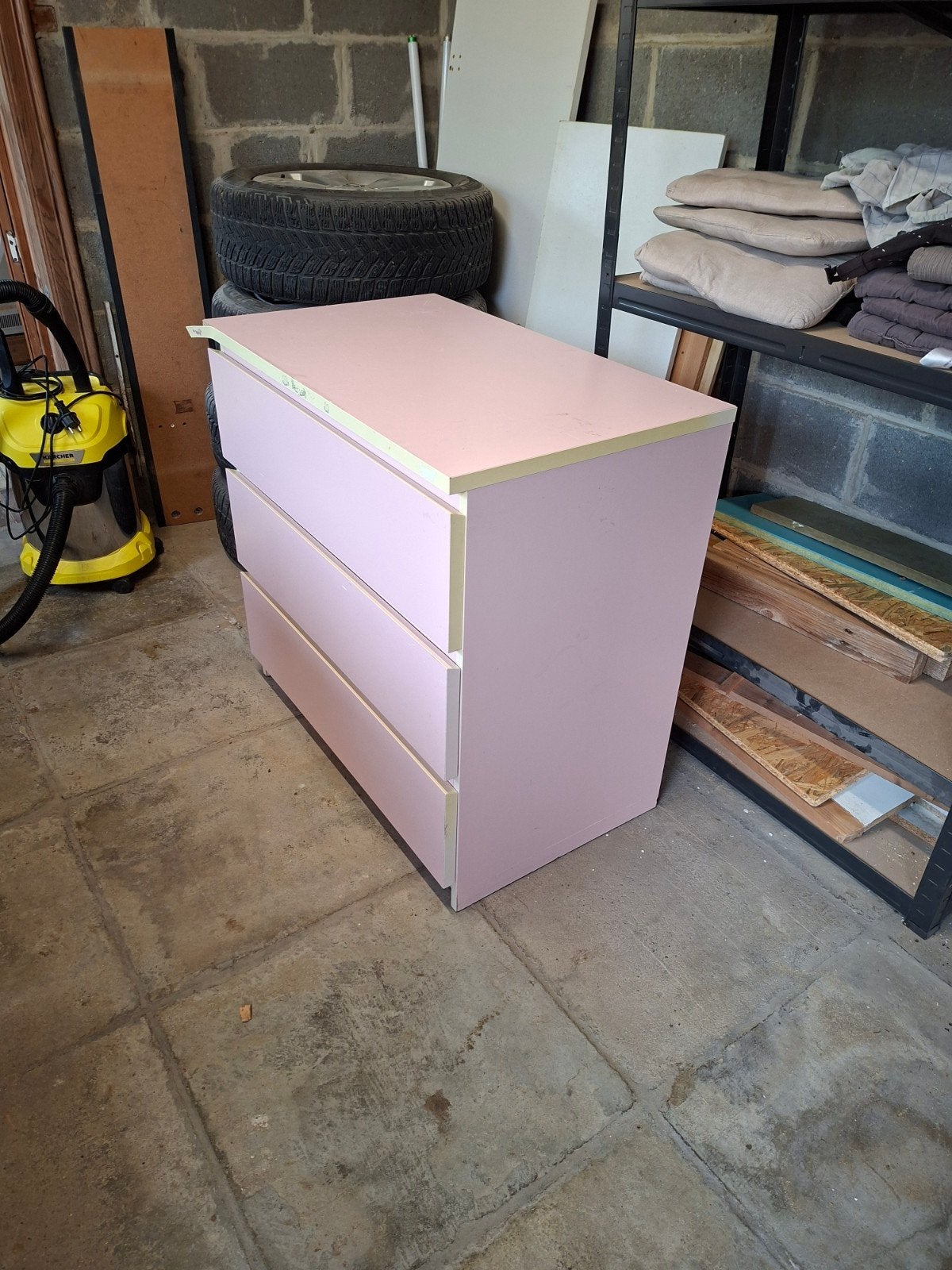 ikea ladekast, Ophalen