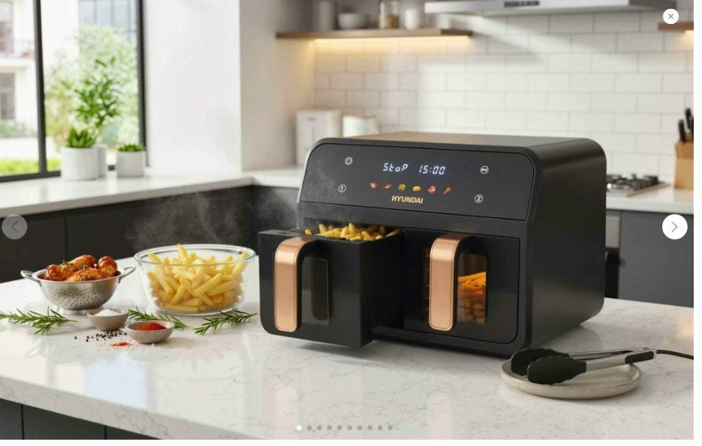 Friteuse airfryer double 6,2 litres, Electroménager, Friteuses, Enlèvement, Neuf