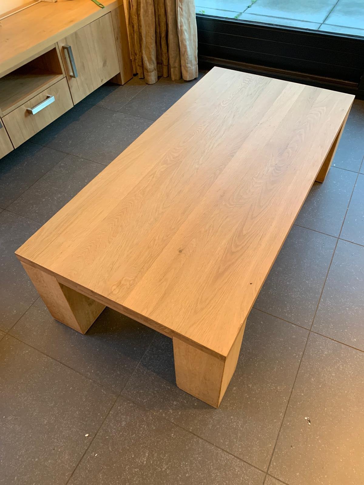 Eik vol eiken salontafel hout, Huis en Inrichting, Ophalen, Zo goed als nieuw