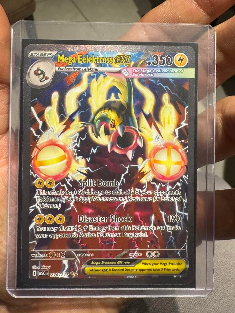 Pokemon Mega Eelektross ex 278/217, Enlèvement, Neuf