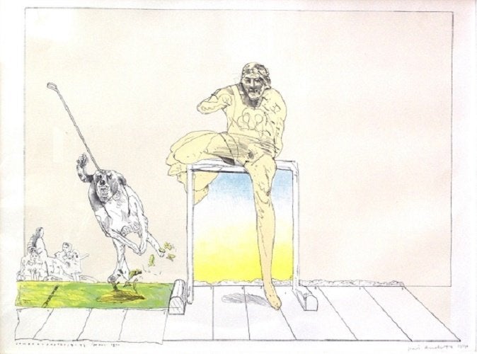 Pat Andrea - "Zomeravondtraining", Antiek en Kunst, Kunst | Litho's en Zeefdrukken, Verzenden