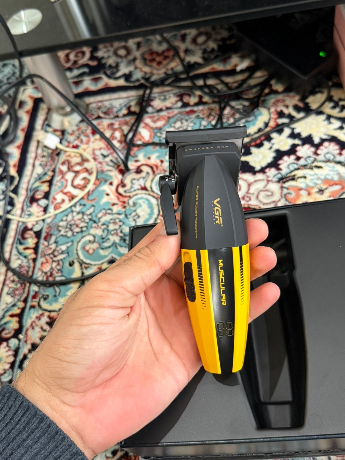 Tondeuse à cheveux professionnelle en métal VGR V-285 9000, Enlèvement ou Envoi, Neuf, Accumulateur
