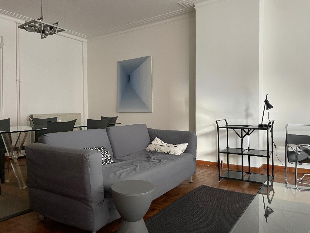 zetel 2 personen, leuning kunnen platter liggen,185/85/40, Ophalen, Tweepersoons, Rechte bank, Stof
