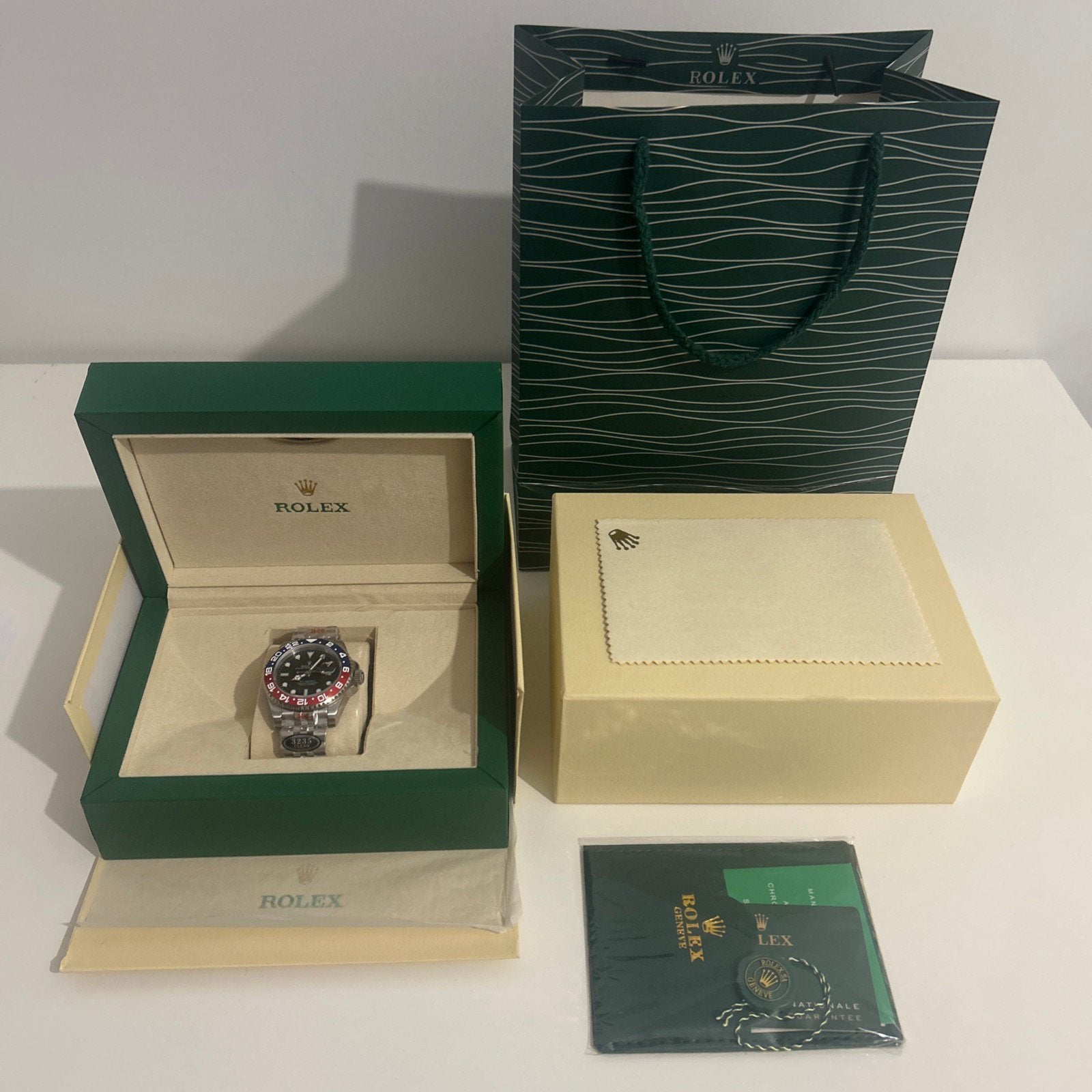 Rolex GMT-Master II style Pepsi — réplique — automatique, Handtassen en Accessoires, Horloges | Heren, Ophalen of Verzenden, Zo goed als nieuw