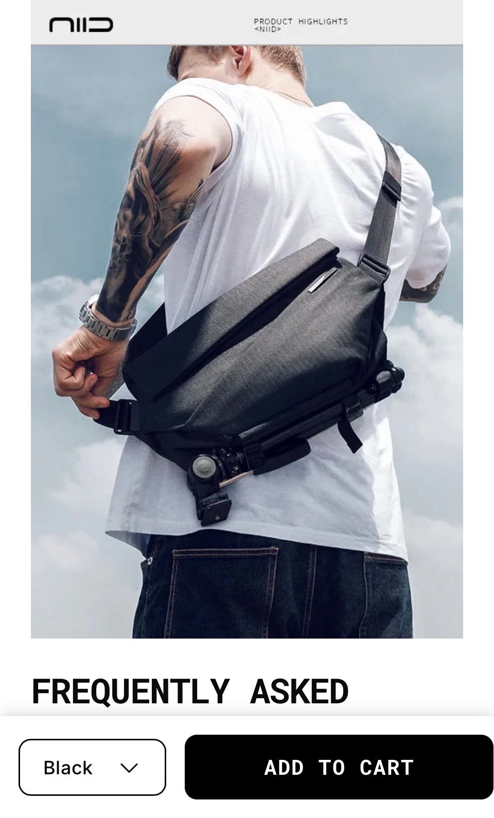 NIID Radiant R1 Sling Bag, Ophalen of Verzenden, Zo goed als nieuw