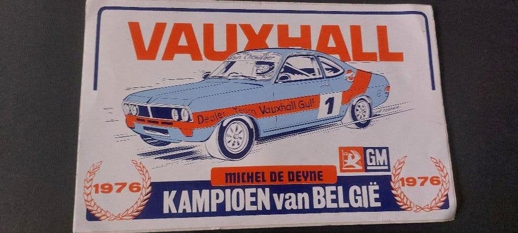 Sticker autocollant Rally vauxhall gulf De Deyne 1976, Envoi, Utilisé