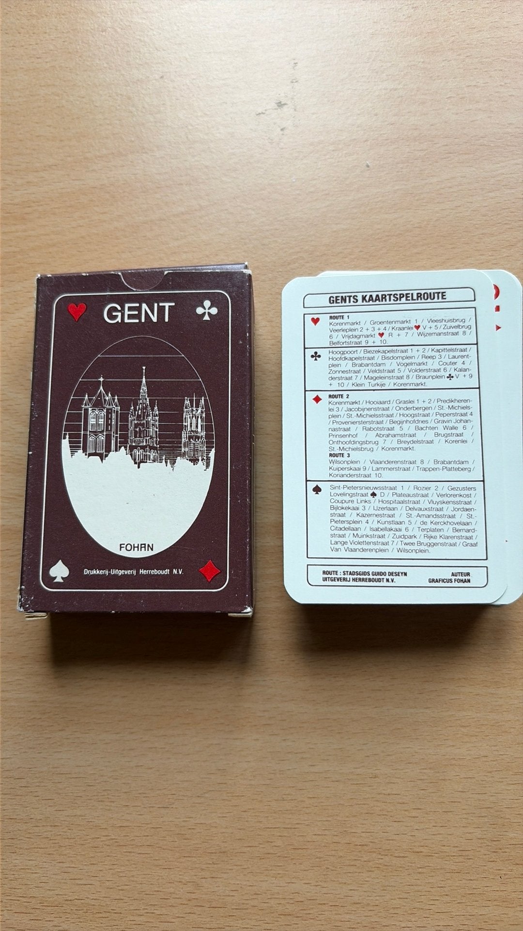 Vintage speelkaarten Gent, Verzamelen, Ophalen, Nieuw, Speelkaart(en)
