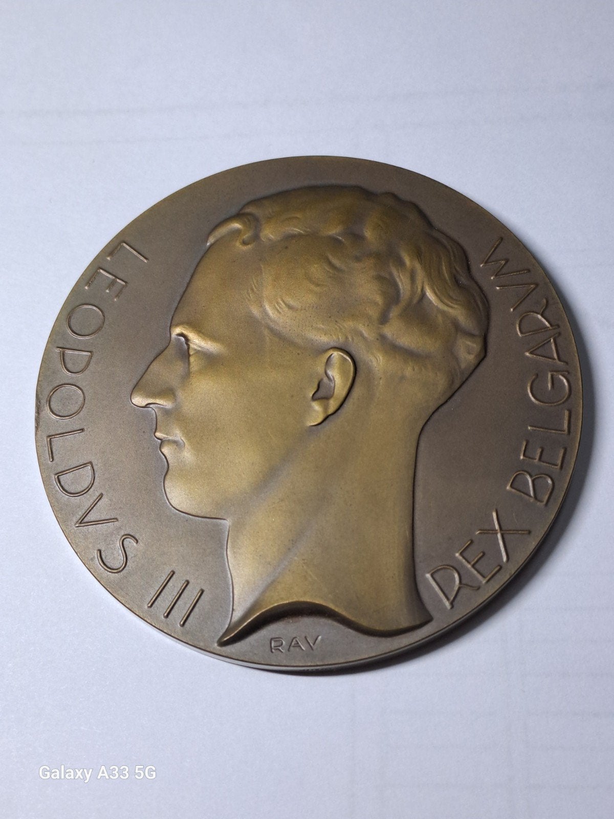 Belgique-Leopold III, Ophalen of Verzenden, Brons